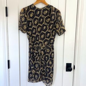 ISABEL MARANT Patterned Silk Dress 36